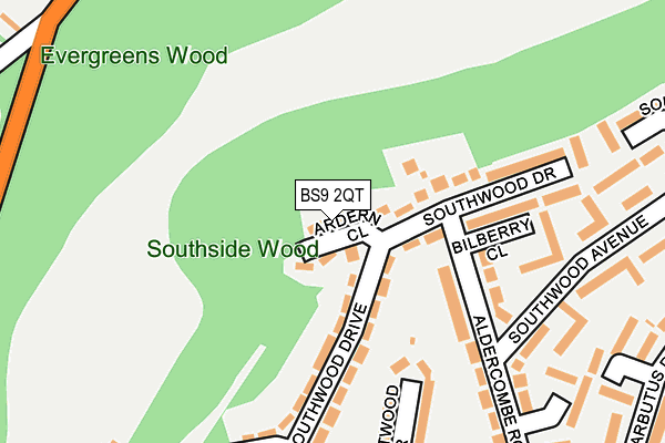 BS9 2QT map - OS OpenMap – Local (Ordnance Survey)