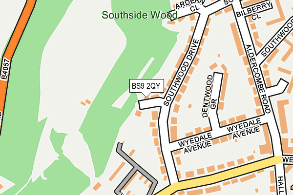 BS9 2QY map - OS OpenMap – Local (Ordnance Survey)