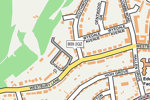 BS9 2QZ map - OS OpenMap – Local (Ordnance Survey)