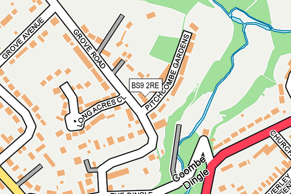 BS9 2RE map - OS OpenMap – Local (Ordnance Survey)