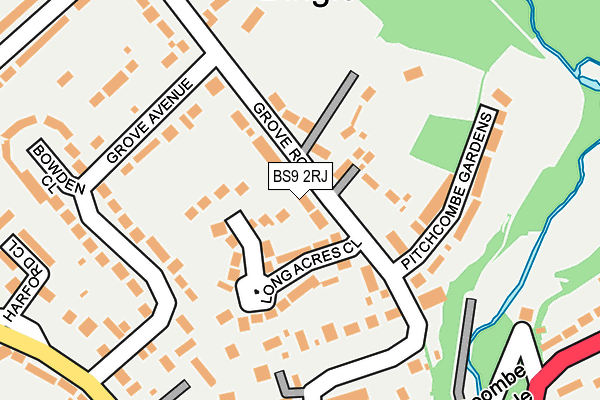 BS9 2RJ map - OS OpenMap – Local (Ordnance Survey)