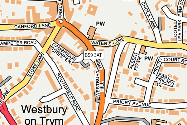BS9 3AT map - OS OpenMap – Local (Ordnance Survey)