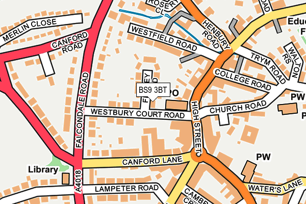 BS9 3BT map - OS OpenMap – Local (Ordnance Survey)