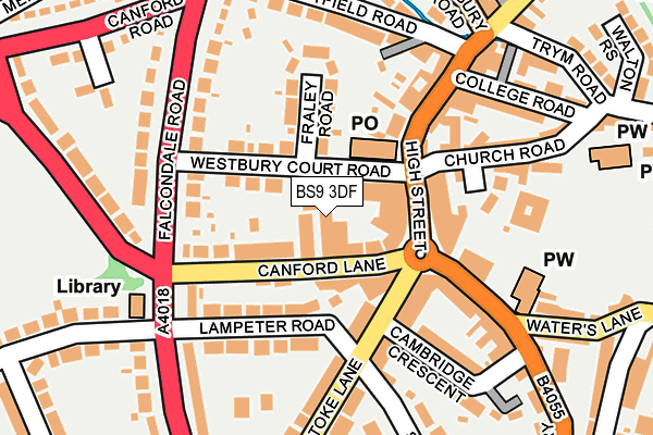 BS9 3DF map - OS OpenMap – Local (Ordnance Survey)