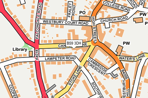 BS9 3DH map - OS OpenMap – Local (Ordnance Survey)