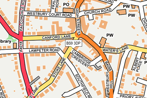 BS9 3DP map - OS OpenMap – Local (Ordnance Survey)