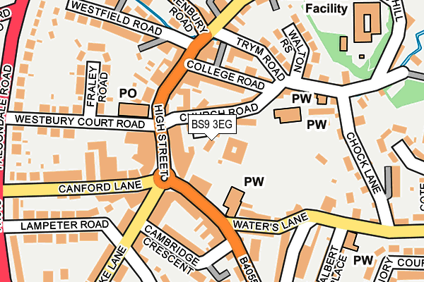 BS9 3EG map - OS OpenMap – Local (Ordnance Survey)