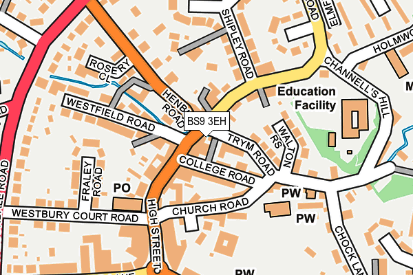 BS9 3EH map - OS OpenMap – Local (Ordnance Survey)