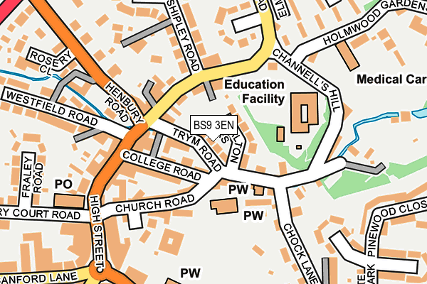 BS9 3EN map - OS OpenMap – Local (Ordnance Survey)