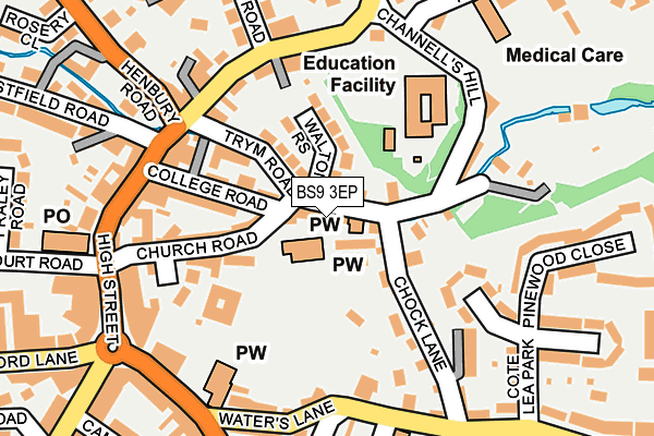 BS9 3EP map - OS OpenMap – Local (Ordnance Survey)
