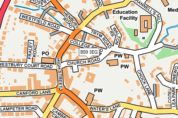 BS9 3EQ map - OS OpenMap – Local (Ordnance Survey)