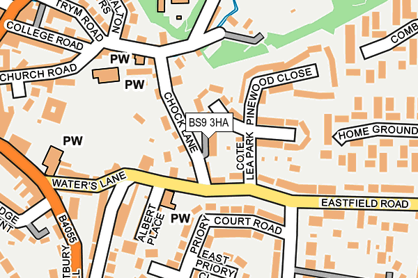 BS9 3HA map - OS OpenMap – Local (Ordnance Survey)