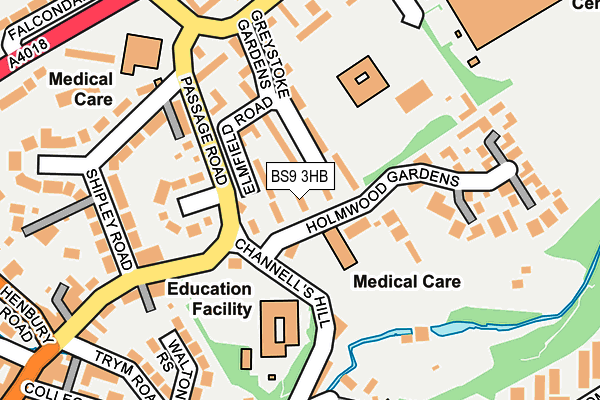 BS9 3HB map - OS OpenMap – Local (Ordnance Survey)
