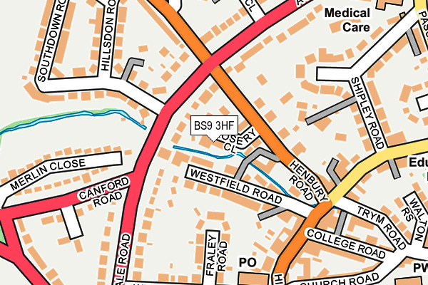 BS9 3HF map - OS OpenMap – Local (Ordnance Survey)