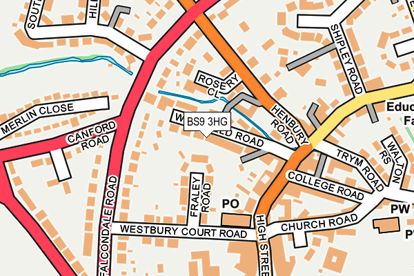 BS9 3HG map - OS OpenMap – Local (Ordnance Survey)