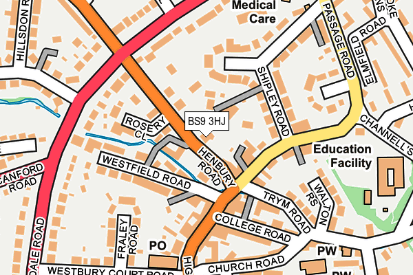 BS9 3HJ map - OS OpenMap – Local (Ordnance Survey)