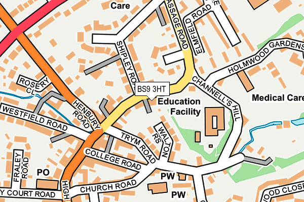 BS9 3HT map - OS OpenMap – Local (Ordnance Survey)