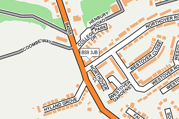 BS9 3JB map - OS OpenMap – Local (Ordnance Survey)
