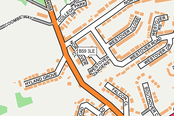 BS9 3LE map - OS OpenMap – Local (Ordnance Survey)