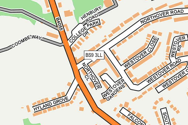 BS9 3LL map - OS OpenMap – Local (Ordnance Survey)