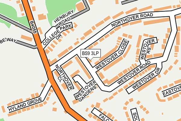BS9 3LP map - OS OpenMap – Local (Ordnance Survey)