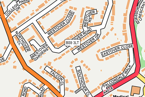 BS9 3LT map - OS OpenMap – Local (Ordnance Survey)