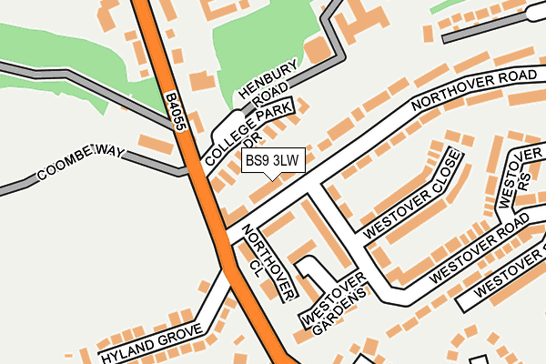 BS9 3LW map - OS OpenMap – Local (Ordnance Survey)