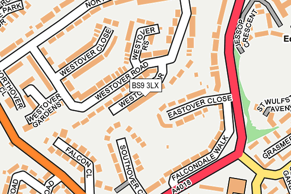 BS9 3LX map - OS OpenMap – Local (Ordnance Survey)