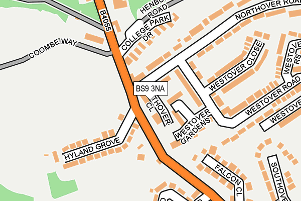 BS9 3NA map - OS OpenMap – Local (Ordnance Survey)