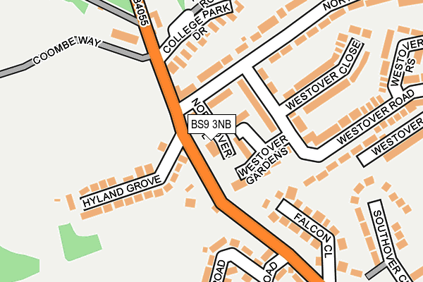 BS9 3NB map - OS OpenMap – Local (Ordnance Survey)