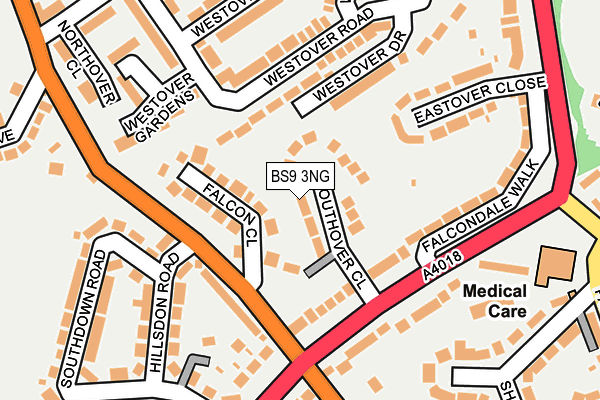 BS9 3NG map - OS OpenMap – Local (Ordnance Survey)