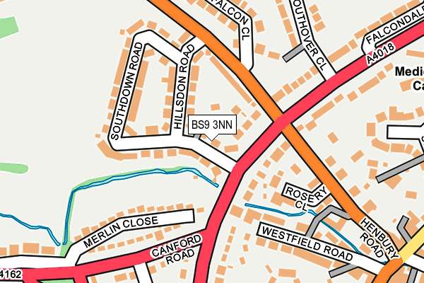 BS9 3NN map - OS OpenMap – Local (Ordnance Survey)