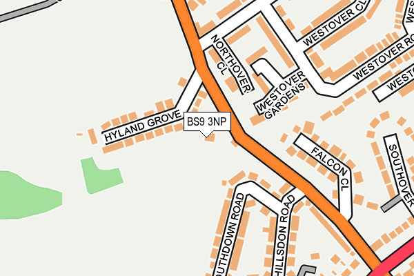 BS9 3NP map - OS OpenMap – Local (Ordnance Survey)