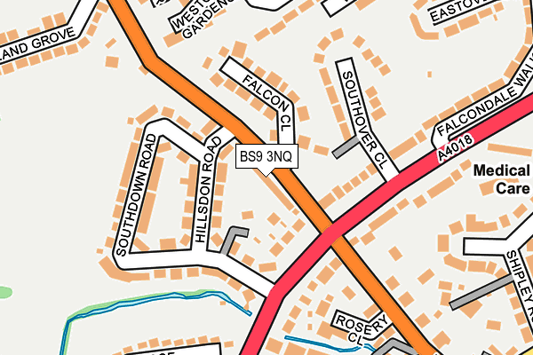 BS9 3NQ map - OS OpenMap – Local (Ordnance Survey)