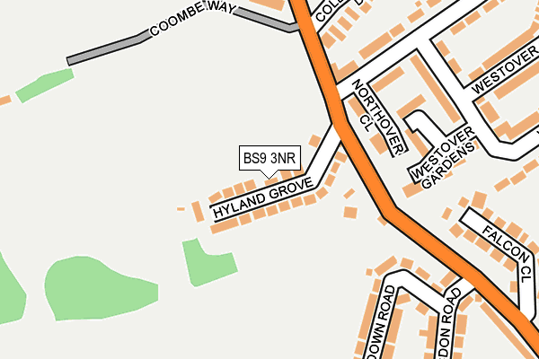 BS9 3NR map - OS OpenMap – Local (Ordnance Survey)