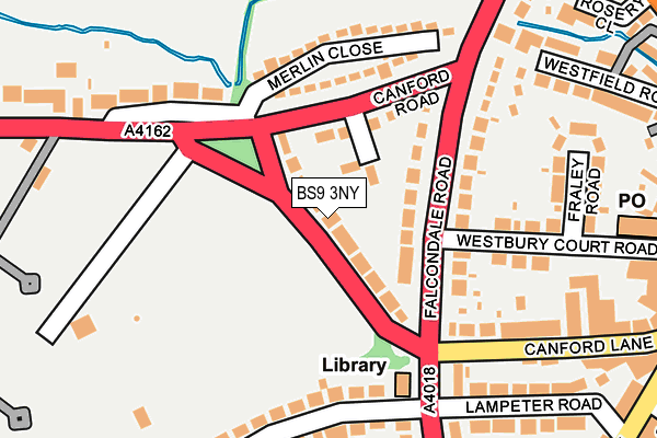 BS9 3NY map - OS OpenMap – Local (Ordnance Survey)