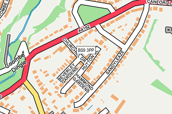 BS9 3PP map - OS OpenMap – Local (Ordnance Survey)