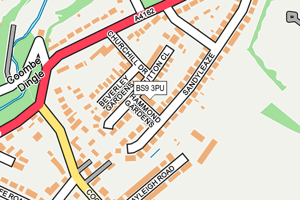 BS9 3PU map - OS OpenMap – Local (Ordnance Survey)