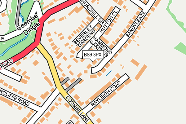 BS9 3PX map - OS OpenMap – Local (Ordnance Survey)
