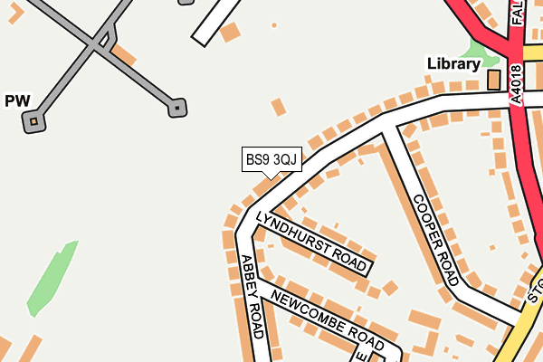BS9 3QJ map - OS OpenMap – Local (Ordnance Survey)