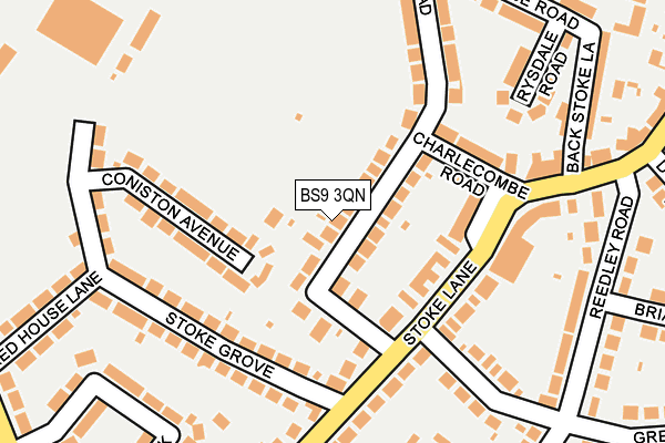 BS9 3QN map - OS OpenMap – Local (Ordnance Survey)