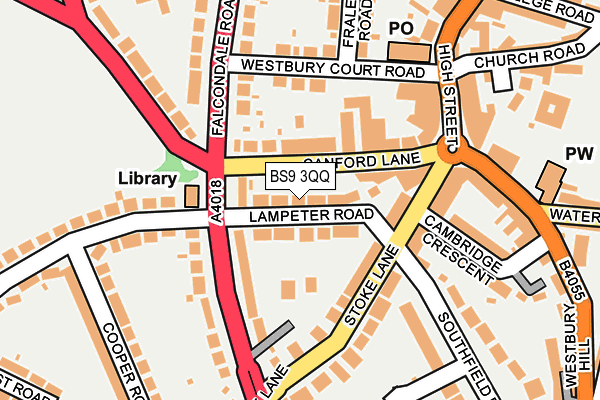 BS9 3QQ map - OS OpenMap – Local (Ordnance Survey)