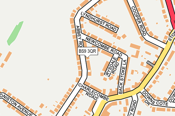 BS9 3QR map - OS OpenMap – Local (Ordnance Survey)