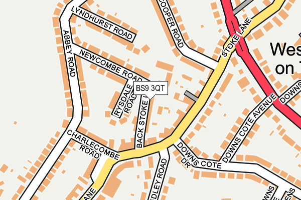 BS9 3QT map - OS OpenMap – Local (Ordnance Survey)