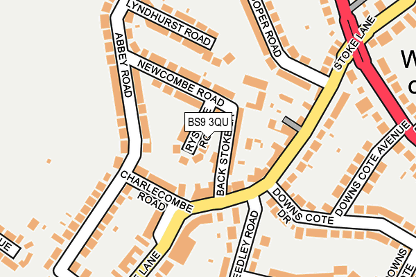 BS9 3QU map - OS OpenMap – Local (Ordnance Survey)