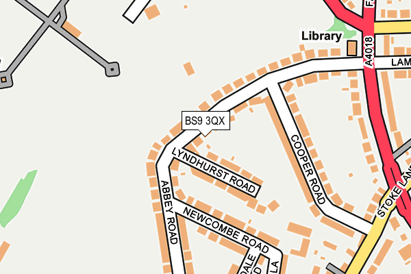 BS9 3QX map - OS OpenMap – Local (Ordnance Survey)