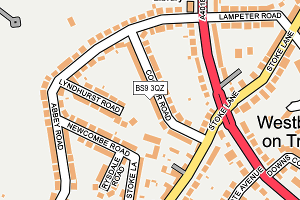 BS9 3QZ map - OS OpenMap – Local (Ordnance Survey)