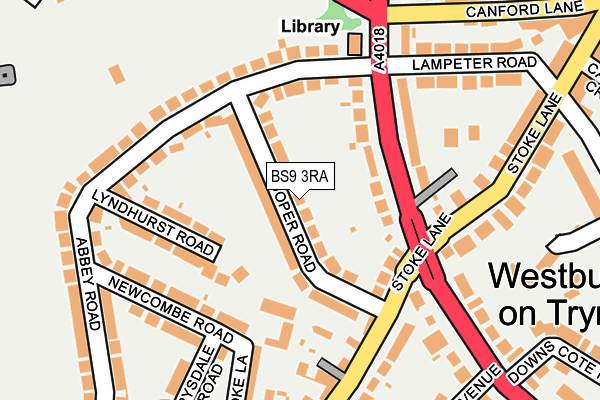 BS9 3RA map - OS OpenMap – Local (Ordnance Survey)