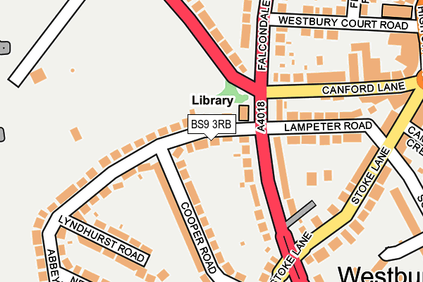 BS9 3RB map - OS OpenMap – Local (Ordnance Survey)