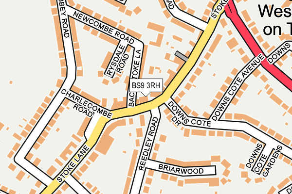 BS9 3RH map - OS OpenMap – Local (Ordnance Survey)